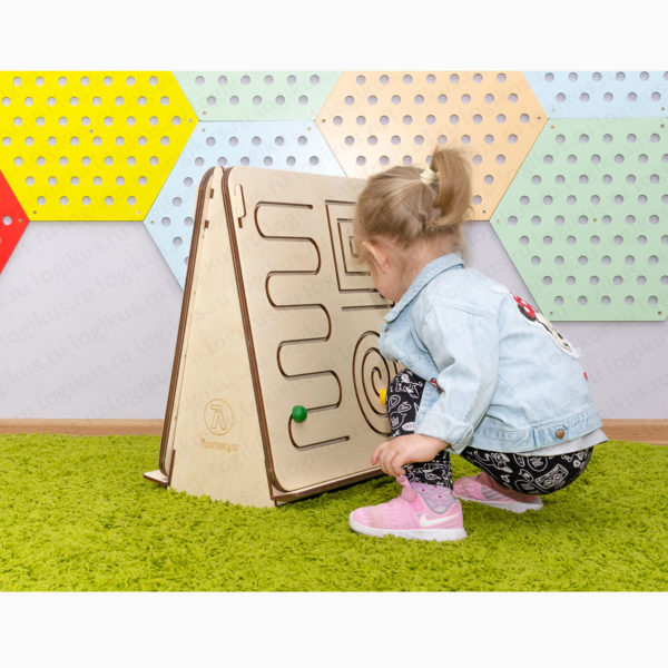 Настольная игра "Панели Монтессори". Объёмный бизиборд для детских садов и дошкольных учреждений.