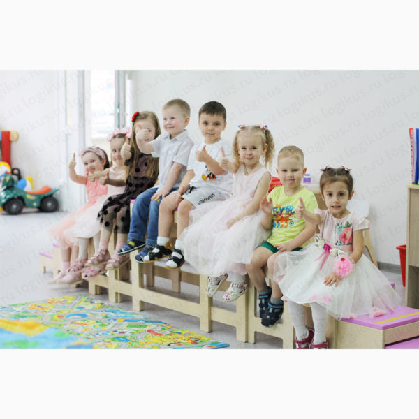 Комплект подиумов (11 шт). Развивающее оборудование и мебель для детских садов и дошкольных учреждений. Производство компании «Логикус».