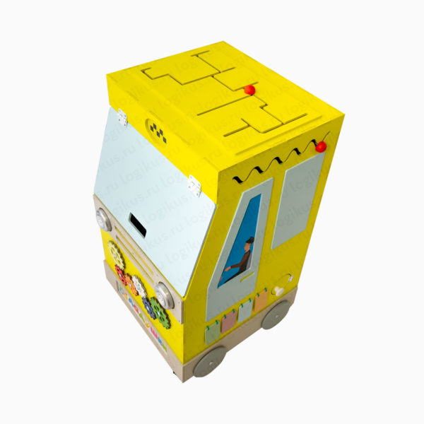 Бизиборд "Бизикар: такси". Развивающее оборудование для детских садов и дошкольных учреждений производство компании «Логикус».