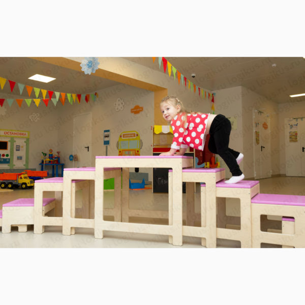 Комплект подиумов (5 шт). Развивающее оборудование и мебель для детских садов и дошкольных учреждений. Производство компании «Логикус».