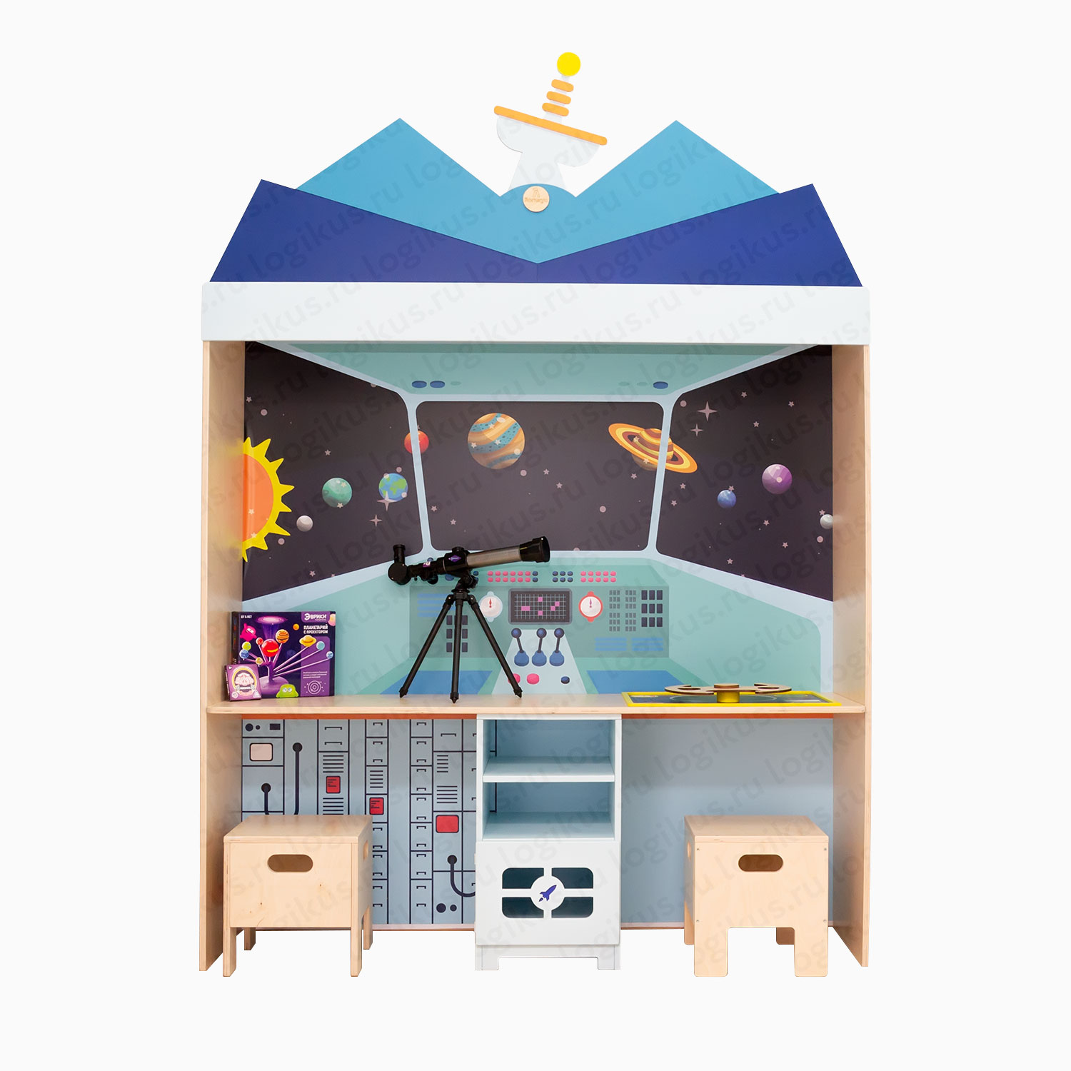 Модуль игровой "Космическая станция". Развивающее оборудование для детских садов и дошкольных учреждений производство компании «Логикус».