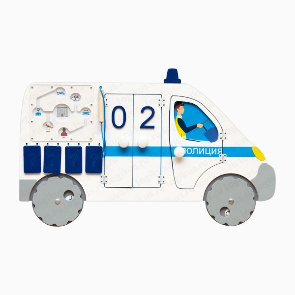 Набор бизибордов "Полицейский" для оформления стен в детском саду, в дошкольном учреждении