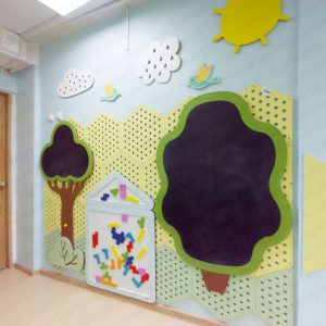 Настенная панель "Я рисую" для стен в детских садах и дошкольных учреждениях