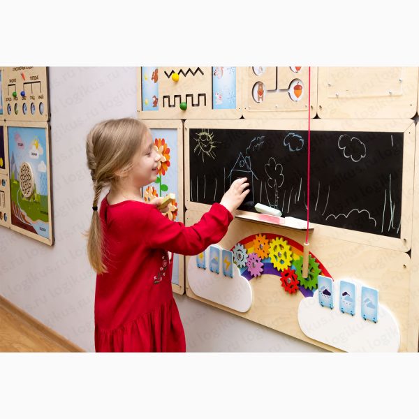 Развивающая панель для детского сада и дошкольных учреждений "Окружающий мир: наблюдаем за природой". Это готовый дидактический материал для занятий детей с трех лет.